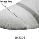 Yomandamor Men's 4 Pairs Diabetic Crew Socks with Seamless Toe and Cushion Sole (10-13)