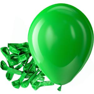 Bezente Green Balloons Latex Party Balloons - 150 Pack 5 inch Matte Small Light Green Helium Balloons for Birthday Baby Shower Christmas Jungle Safari Theme Party Decorations
