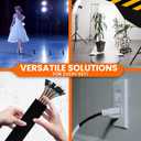 Team Gaffer Black Professional-Grade Gaffer Tape | Water-Resistant, Heavy-Duty & No-Residue for Reliable & Convenient Repairs, Marking, Cable Management | 2 inches x 30-Yard Per Roll (1 Pack)