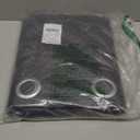 NICETOWN Pitch Black Solid Thermal Insulated Grommet Blackout Curtains/Drapes for Bedroom Window (2 Panels, 42 inches Wide by 63 inches Long, Black)