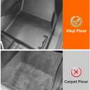 Car Floor Mats for Ford Transit Connect: 2014-2021 Front Row Mats, Only Fit Vinyl Floor and Floor Posts, All Weather Floor Liners for Connect Van Accesories, Heavy-Duty Anti-Slip Black TPE Carpets