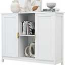 TaoHFE White Storage Cabinet, Credenza Buffet Cabinets