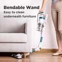 Eureka NEC185 Cordless Stick Vacuum Cleaner Convenient for Hard Floors, Rechargeable Handheld Vacuum Cleaner Portable with Powerful Motor Efficient Suction,White