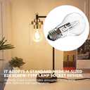 043168787963 78796 Halogen Light Bulb Replacement, A19 43W 120V Clear Halogen Bulbs, 60 Watt Equivalent, E26 Thread for Table Lamps & Home Use,2 PCS