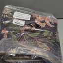 GarveeHome Plum Pink Floral Botanical 2.5x8 Washable Kitchen Runner Rugs Non Slip Black Purple Vintage Boho Cottage Long Rug for Hallways Bedroom Entryway Bathroom Mat with Rubber Back