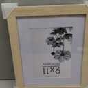 Americanflat 9x11 Picture Frame with Shatter-Resistant Glass - Use as 6x8 Frame with Mat or Display 9x11 Photo Without Mat - Hudson Collection - Wide Picture Frames for Tabletop and Wall - Natural Oak