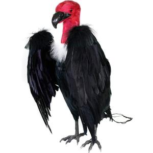 Dead Vulture Effigy 18 inch Tall, Deters Turkey & Black Vultures / Buzzards from Roofs, Trees and Cell Towers