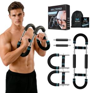 MAIDOMA Arm Twister Trainer, 20-60lb Adjustable Chest Exerciser & Arm Trainer, Portable Chest Trainer for Men & Women, Home Gym Upper Body Strength Workout Equipment