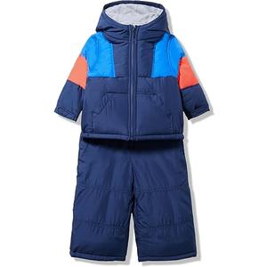 Carter's Toddler Boys Warm, Water-Resistant 2 Piece Snow Pant & Jacket Snowsuit, Navy/Royal/Red,  Size 4T