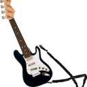 16 inch Guitar Musical Instrument Toy for Kids Boys Girls, 4 Strings Mini Guitar with Strap for Toddlers/ Beginner/ Children (Black)