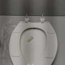 BEMIS 7800TDG Commercial Closed Front Plastic Toilet Seat, Heavy Duty Industrial Seat with Lid, Secure Installation for Long Lasting Hospitality Use, Elongated, White