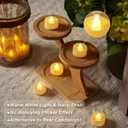 BEICHI 12-Pack Timer Tea Lights Candles Battery Operated, LED Tea Lights, Built-in 6 Hours Timer, Flameless Fake Candles, Tea Light Flickering Votive Candle 1.5'' D x 1.3'' H (Ivory Shell)