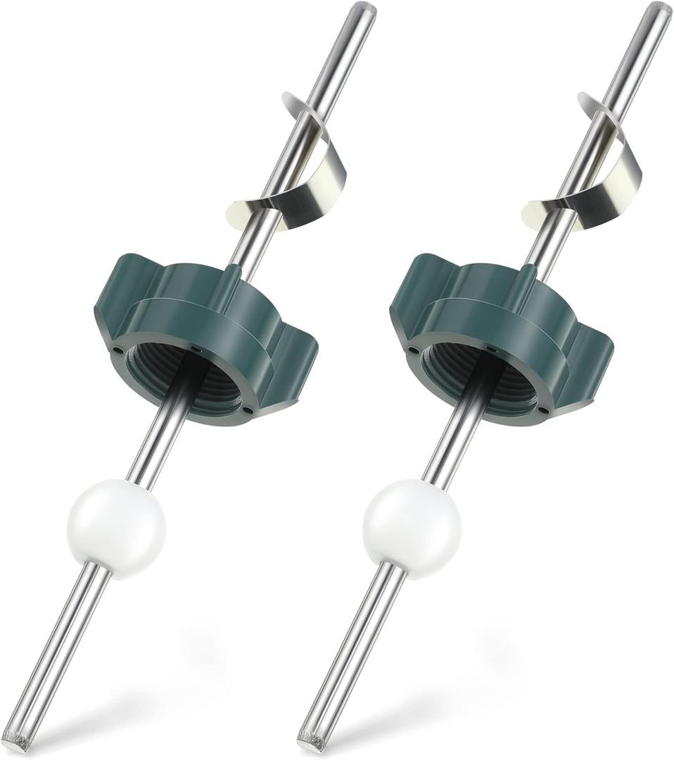 Enhon 2 Pack Lavatory Pop up Center Piece Assembly, Compatible with Price Pfister Pop up Stopper and Other Popular Brands, Replacement for PS2673, Pivot Rod Bathroom Sink Repair Kit, Chrome