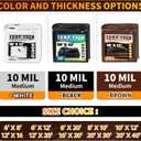 Brown Tarp 20x30 Feet, 10 Mil Thick Waterproof Poly Tarps Cover UV Resistant, Rip & Tear Proof with Metal Grommets Every 20 Inches