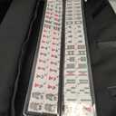 American Mahjong Set Complete, Full Game with 166 Mahjong Tiles, Mahjong Racks with Pushers, Instructions, Dice, Chips, Wind Indicator & Mahjong Accessories in Bag (Blossom Brew Tiles), Large