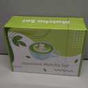 KUNNV Japanese Matcha Set Bowl with Spout Whisk, Sifter, Holder, Spoon