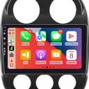 Car Radio Stereo for Jeep Compass Patriot 2010-2016,10" Android 13 Touchscreen Head Unit,Wireless CarPlay & Android Auto,GPS Navigation,HD Backup Camera,Mirror Link,WiFi 6,Bluetooth 5.4,FM,SWC