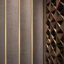 Gaahing Aluminum T Molding Floor Transition Strip, T Moulding for Laminate Flooring Planks, Vinyl Floor Transition, Rubber Transition (3Pcs x 2.9ft x 1.6in, Matte Gold)