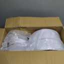bUCLA 200PCS White Plastic Plates - Heavy Duty White Disposable Include 100 Dinner 10inch & 100 Dessert 7inch Plates, Ideal for Wedding&Party