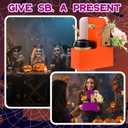 30 Set Halloween Coffee Cups Holder, Halloween Coffee Drink Carrier Supplies for 2/4 Cups, 12-30 oz Hot/cold Drinks Carriers Holder for Trick or Treat Spooky Party Decorations, Orange Purple Color