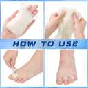 Minatee 16 Pcs Lambs Wool for Toes Soft Feet Cushion Toe Separator Lambs Wool Corn Cushion Pads Blister Prevention Bunions Callus Remover Cushions Hammer for Shoes or Feet, 3/8 oz