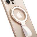 Andobil [2025 Unrivaled Stability] Magnetic Phone Grip Holder for MagSafe Ring Stand Holder Kickstand Compatible with MagSafe Accessories for iPhone 17 Air 16 Pro Max Plus 15/14/13/12&Android,Rosegold (Silicone)