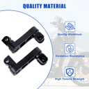 Motorcycle Foot Peg Brackets - PSLER footrest brackets Adjustable Passenger Foot Pegs Extension Bracket Compatible with Sportster Dyna Softail Touring Road King Street Glide Road Glide, 1 Pair
