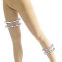 Medical Compression Pantyhose for Women & Men, 20-30mmHg Graduated Support Tights, Opaque Footless Waist High Compression Stockings for Varicose Veins, Edema, Flight (3X-Large, Beige)