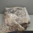 UERMEI 10x14 Area Rug Living Room Rugs - Washable Neutral Modern Abstract Soft Thin Large Rug Indoor Floor No Slip Rug Carpet for Bedroom Under Dining Table Home Office Decor - Brown Grey