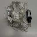 kemooie Outdoor Christmas Net Lights, 198 LEDs 9.8FT x 6.6FT Net Light, Connectable 8 Twinkle Modes Hanging Mesh Lights for Garden Bush Window Christmas Decorations (Blue&White)