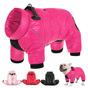 AOFITEE Dog Coat, Waterproof Dog Jacket for Winter, Warm Fullbody Dogs Snowsuit, Winter Coat for Small Dogs, Zip Up Pet Puffer Jacket Fleece Vest, Outdoor Reflective Cold Weather Pet Coats, Medium Size XXL