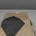 Easy Jute Checkered Runner Rug,2x6 Kitchen Runner Rugs for Hallway Non Slip Washable Checkered Indoor Outdoor Carpet for Laundry Room Bedroom Entry 6ft