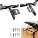 Adjustable Headboard Brackets for Metal Bed Frame Universal Brackets for Headboard with Footboard Extension Kit Fit Twin Full Queen King 2 Pcs Matte Black