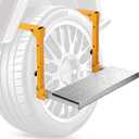 Folding Tire Step for Truck, SUV and RV, Heavy Duty Truck Wheel Step, Adjustable Tire Mounted Step Fits Tire from 8" to 12", Tire Steps for Pickup Trucks with Non-Slip Surface, Rated up to 350 Lbs