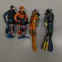 Toyvian Miniature Diver Figurine 4.9 Inch Realistic Fish Tank Decoration Aquarium Diver Model for Home Office Landscape Display