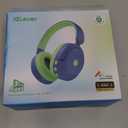 iclever Ages Three years + Maximum Noise Cancelling Depth. Blue And Green Headphones