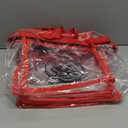 Clear Zipper Tote With color trim Pack of 4