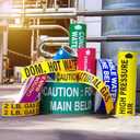 DO NOT STACK ABOVE. NADCO Vinyl Adhesive Tape - Aisle Marking 3x200ft, Black Text on Yellow, 4mil Thick, Acrylic Permanent, W-2 Arrows, -40 to 176 deg F, Industrial Use, 3 Inches Wide x 200 Feet