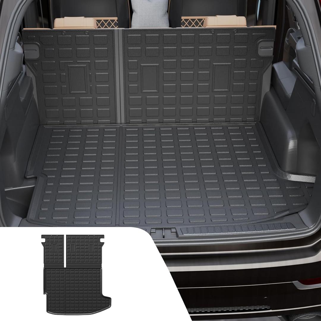 Cargo Liner Compatible with 2024 2025 2026 Chevrolet Trax Buick Envista Trunk Liner Cargo Mat TPE Back Seat Cover Protector 2024 Chevy Trax Accessories (Trunk Mat with Backrest Mat)