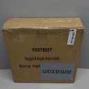 Leermart Foot Rest for Under Desk at Work 4-Level Height Adjustable, Ergonomic Foldable Footrest for Office, Gaming,Computer, Soft & Removable Pad Desk Foot Stool Suitable for All Seasons (Gray)