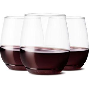 TOSSWARE POP 14oz Vino Set of 252, Recyclable, Unbreakable & Crystal Clear Plastic Wine Glasses