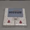 WDF 100-Pack Red Christmas Napkins Disposable - 3ply Christmas Tree Paper Napkins, Premium Quality Red Holiday Napkins, Party Dinner Napkins for Christmas Tableware Decor