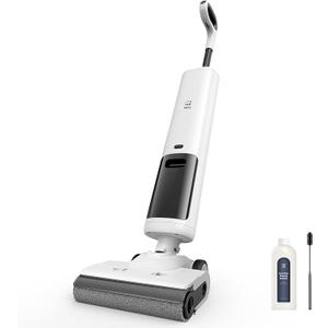 OSOTEK H200Lite Cordless Wet Dry Vacuum Cleaner and Mop for Hard Floors,Unique 180° Flat,Edge Clean, Digital Display, Anti-Tangle Brush for Pet Hair, Auto Self-Cleaning, Lightweight and Handheld
