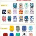 OsoCozy One Size Cloth Diaper Covers - Adjustable Snap Fit & Double Leg Gussets for Baby Boys & Girls from 8-35 Pounds. Use with Prefold, Flat or Fitted Cloth Diapers or Snap-in Inserts.