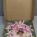 25inche Hydrangea Wreath for Front Door, Home and Kitchen, Summer Wreath Wall Window Decorative for Outdoor Indoor