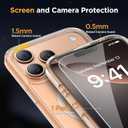 Miracase Magnetic for iPhone 17 Pro Max Case with Screen Protector [Compatible with MagSafe] Slim Thin Phone Case Military-Grade Protected for 17 ProMax Cover Bumper 6.9", Clear