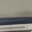 LazBlinds No Drill Blackout Roller Shades, 28.5" W x 72" H, Navy Blue