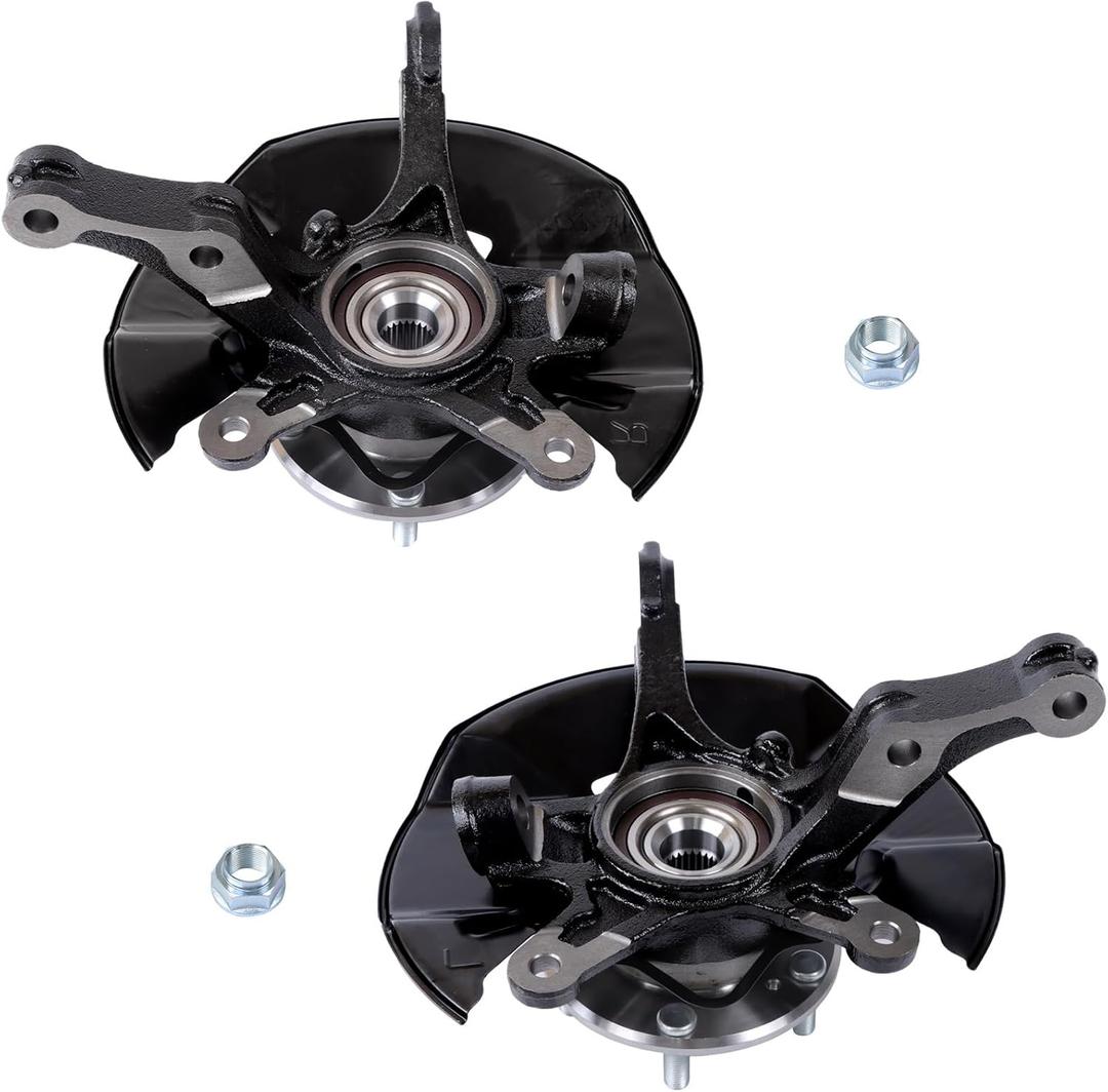 labwork Front Driver and Passenger Side Wheel Hub Bearing Steering Knuckle Assembly Replacement for Honda Civic 2013 2014 2015 Replacement for 686-356 686-357