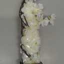 2 Pcs Artificial Cherry Blossom Flowers Branches 41" Faux Cherry Blossom Long Stem White Silk Cherry Blossom Tree Tall Fake Flower Arrangement for Home Wedding Centerpieces Spring Indoor Decor