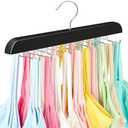 Resovo Tank Top Hanger with Premium Wood, 24 Large Capacity, Space Saving,360 Degree Rotating, Foldable Metal Hooks, Tank Tops